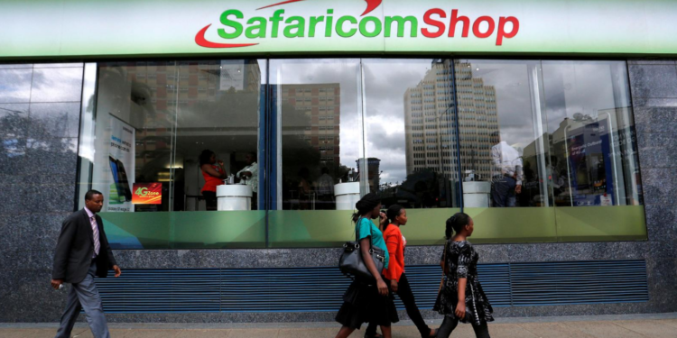 A mobile phone care center operated by Safaricom in the central business district of Kenya's capital Nairobi. - Photo/Courtesy REUTERS/Thomas Mukoya