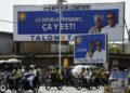 AFP | Talon seen here in a campaign billboard is running against two little known rivals