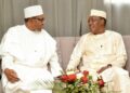 AFP | Nigerian President Muhammadu Buhari (L) and Chad's President Idriss Deby (R) often discussed border security