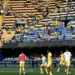 Home again: Villarreal fans watch their team warm up | AFP