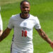 England forward Raheem Sterling celebrates scoring against Croatia | AFP