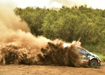 Seven-time champion Sebastien Ogier battled back to stand fourth overnight in his Toyota Yaris | AFP