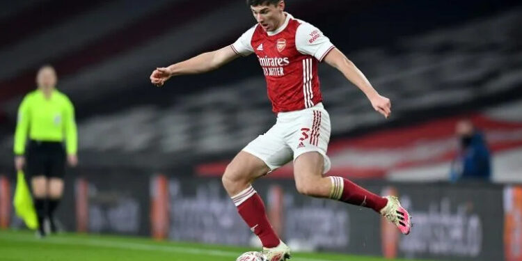 Kieran Tierney has signed a new long-term deal at Arsenal | AFP