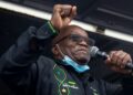 Zuma lashed the jail sentence yesterday as he addressed supporters who are camped outside his home | AFP