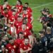 Sharks players form a guard of honour for the British and Irish Lions after the tourists' victory at Ellis Park in Johannesburg on Wednesday | AFP