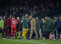 Real Betis had just equalised against Sevilla when the game was stopped after an object was thrown from the crowd | AFP/CRISTINA QUICLER