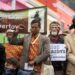 Protestors marched in Cape Town last June to oppose development of the site, which they say is sacred | AFP