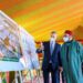 Morocco's King Mohammed VI (C) chairs a ceremony to launch the construction of a Covid-19 vaccine manufacturing plant in the region of Benslimane | AFP