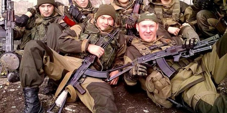 Wagner (pictured in Syria) has conducted covert operations across Africa and the Middle East, including in Syria, and they have most recently been on the ground in Ukraine to guide Russian tanks to the capital