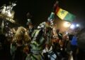 Senegal supporters celebrate in Dakar after the Lions beat Egypt in the Africa Cup of Nations final | AFP