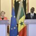 Von der Leyen and Senegalese President Macky Sall met ahead next week's EU-Africa summit | AFP