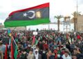 Libyans celebrate in the capital Tripoli the 11th anniversary of the uprising that ousted dictator Moamer Kadhafi amid political tensions in the North African country | AFP