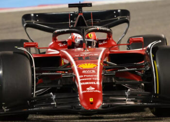 Charles Leclerc will start the Bahrain Grand Prix at the front of the grid | AFP via Getty Images