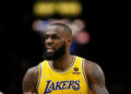 LeBron James moved to second place on the NBA's all-time regular season points scorers lists on Saturday | AFP/Cole Burston