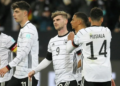 Chelsea pair Timo Werner (C) and Kai Havertz (L) both scored for Germany in the friendly win over Israel | AFP/Daniel ROLAND