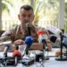 General Laurent Michon, head of France's Barkhane force in the Sahel, at Friday's press conference | AFP