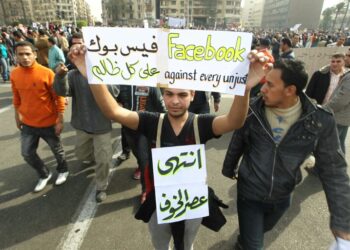 Facebook was hailed during the Arab Spring revolts, but its reputation was later tarnished | AFP