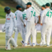 Quick exit: Bangladesh's Mahmudul Hasan walks back to the pavilion after his dismissal by South Africa's Keshav Maharaj | AFP/Marco Longari)
