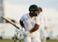 South Africa's Temba Bavuma was bowled for 93 on the second day of the first Test against Bangladesh | AFP