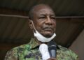 Former president Alpha Conde was ousted by mutinous soldiers last year | AFP