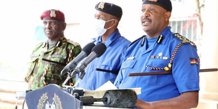 Inspector General of police Hillary Mutyambai. Security has been beefed up across the country.Photo/NPS