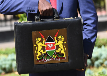 A briefcase containing Kenya government’s budget estimates for 2022/2023. Photo by SIMON MAINA/AFP via Getty Images