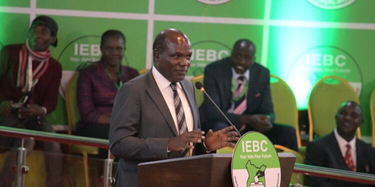 IEBC chairman Wafula Chebukati.Photo/courtesy