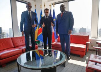 DRC's President Felix Tshisekedi met his Rwandan counterpart Paul Kagame on Wednesday in New York | AFP