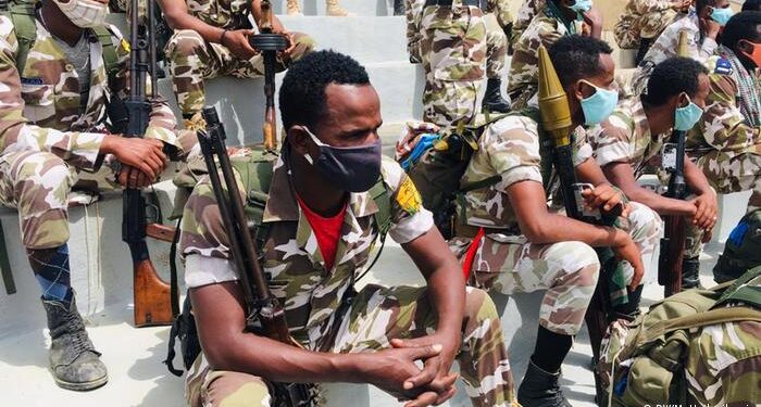 Ethiopian federal soldiers on a "peace-keeping" mission. The warring parties have reached a peace deal, effectively ending the two-year war.
Photo: Courtesy