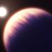 An illustration  of exoplanet WASP-39b.   
 Credit: Joseph Olmsted/NASA/ESA/CSA/STScI