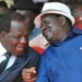 Former Prime Minister Raila Odinga and former Kakamega governor at a past function.Photo/Courtesy