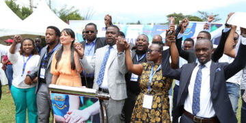 KMPDU officials during a special delegates conference in Nakuru.Photo/Courtesy
