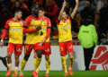Przemyslaw Frankowski scored a second-half penalty as Lens beat lowly Auxerre 1-0 on Saturday to reduce Paris Saint-Germain's lead in Ligue 1 to three points.