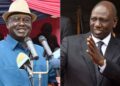 A photo collage of former Prime Minister Raila Odinga and President William Ruto.PHOTO/COURTESY