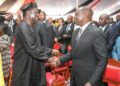 President William Ruto and Azimio la Umoja Chief Raila Odinga at a past public event.PHOTO/COURTESY.