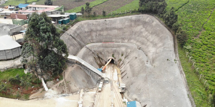 Phase one of the Northern water collector tunnel while under construction.The project is set to be launched next month.Photo/Courtesy