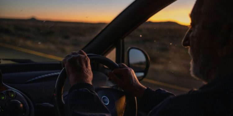 Early start: Frans Hugo, 90, owns and edits three newspapers in South Africa's remote Karoo -- and drives 1,200 kms every week to deliver them: IMAGE/AFP