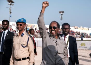 Somalia's President Hassan Sheikh Mohamud has declared 'all-out war' on Al-Shabaab: IMAGE/AFP