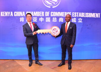 Kenya China Chamber of Commerce chairmanTim Chen during the launch of the lobby group in November, 2021 in Nairobi.PHOTO/COURTESY