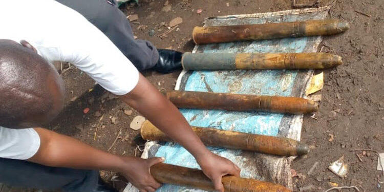 The Motor Bombs Discovered by Fishermen :PHOTO/Courtesy