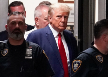 Donalt Trump seen leaving the court house after indictment and pleading not guilty | Photo Courtesy