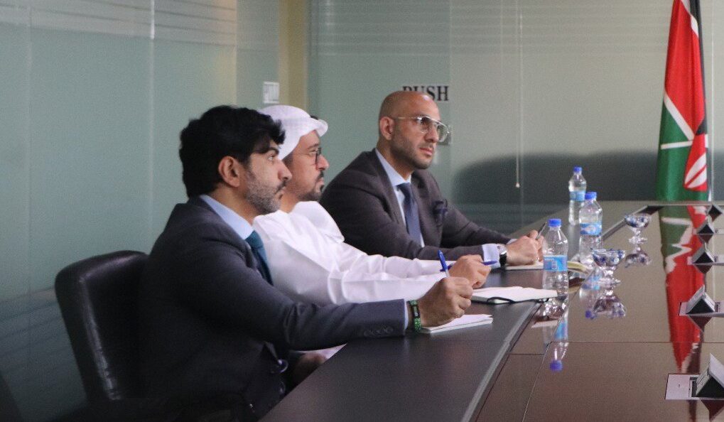 Representatives of Aldar properties from Dubai during their meeting with Trade CS Moses Kuria on September 12, 2023. 